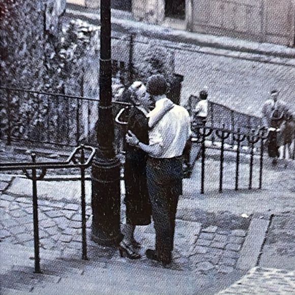Picture Photo Framed People in the City with Cobblestone Streets - Picture 3 of 8